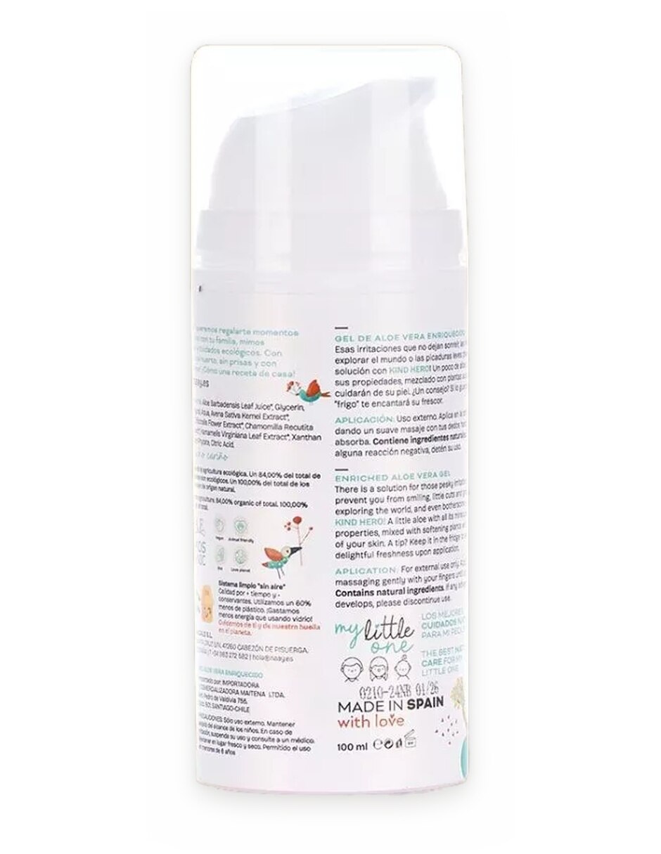 Pomadas bebe Gel de aloe vera enriquecido 2