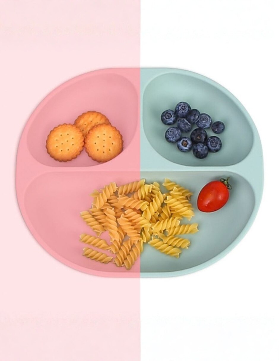 Plato con divisiones de silicón 3