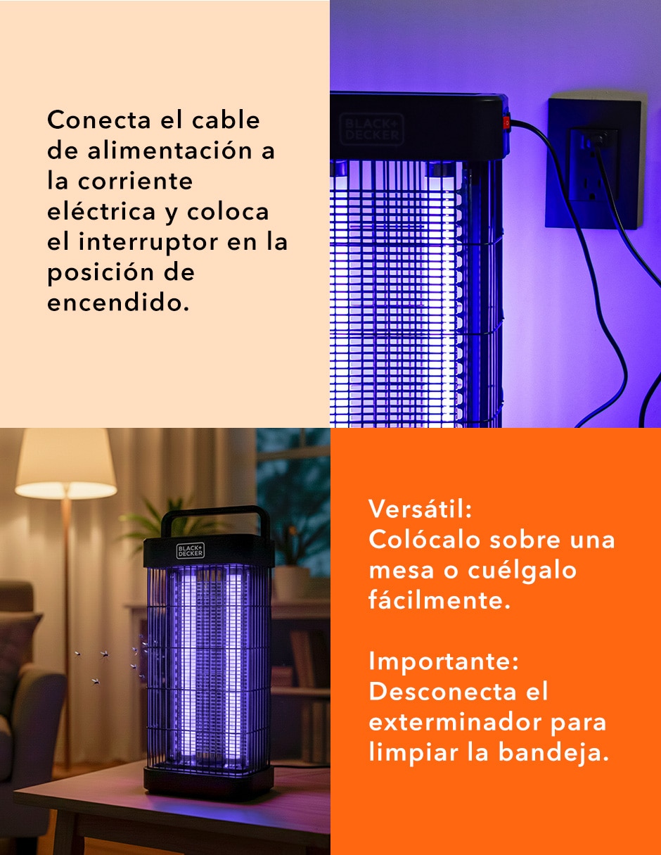 Lámpara repelente de insectos de 100 V - 120 V 9