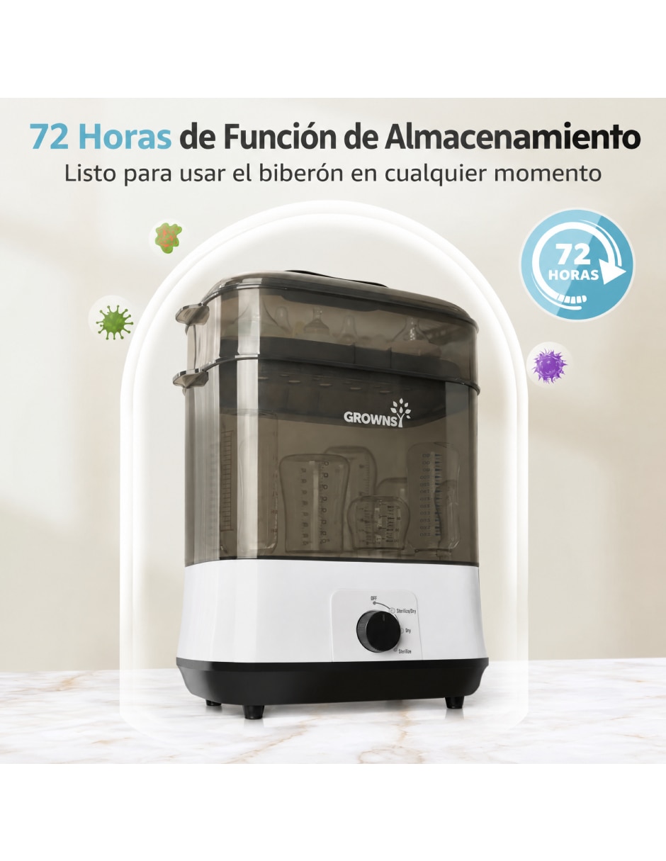 Esterilizador eléctrico 706 8 botellas 3