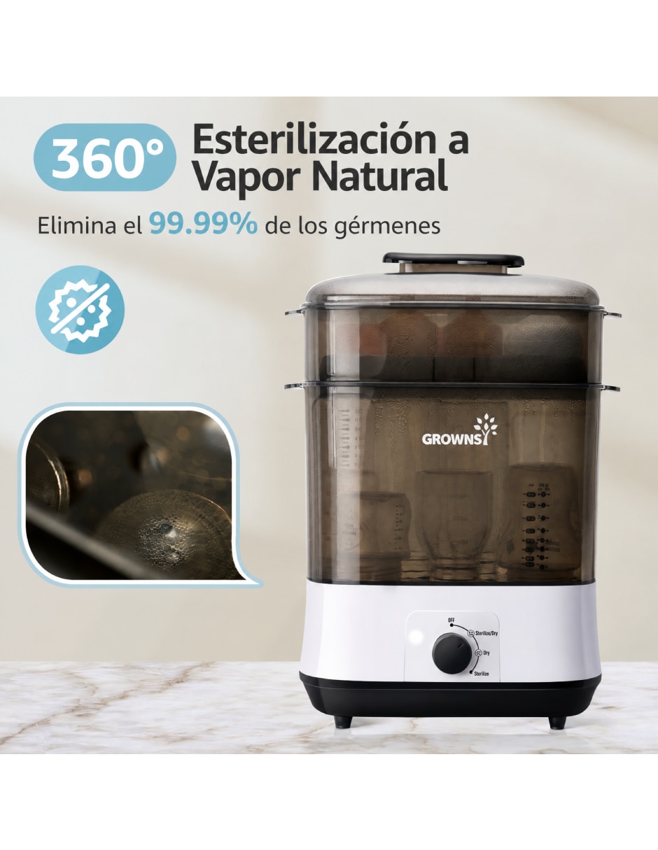 Esterilizador eléctrico 706 8 botellas 4