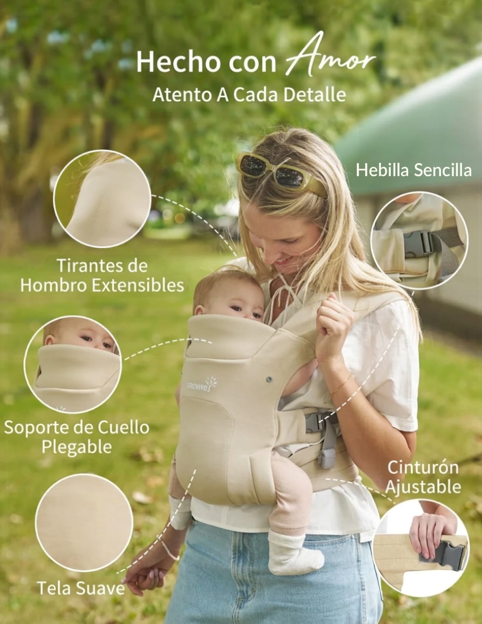 Canguro 0 - 4 años 0 a 15 kg Arnés 3