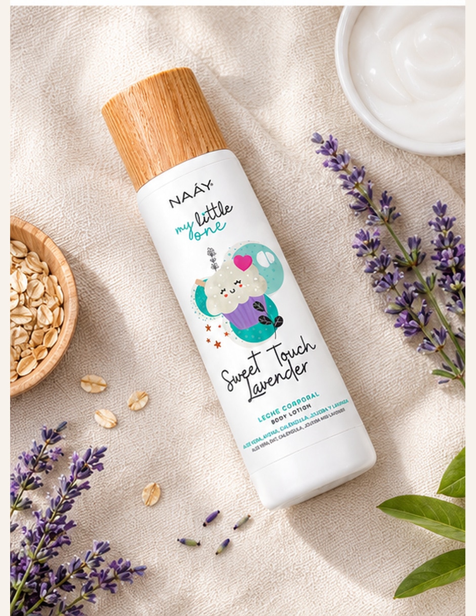 Pomadas bebe leche corporal relajante 3