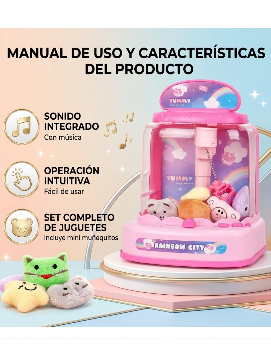 Juguete máquina de garras de juguete con luz y música 3