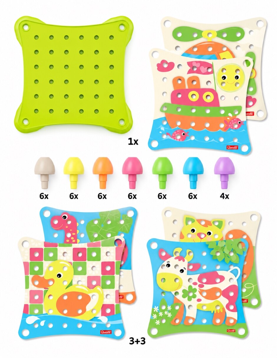 Juguete Tablero Jumbo Peggy evo PlayEco+ juego Didáctico para Infantil 7
