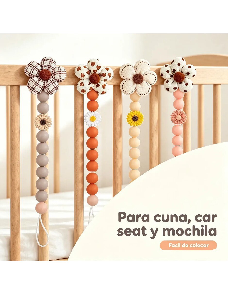 Porta chupón flor 4