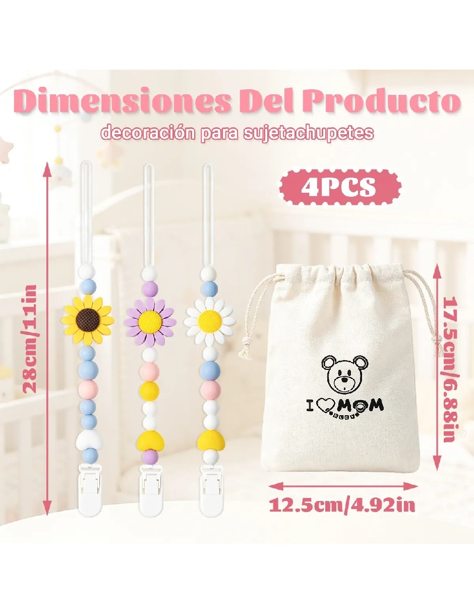 Porta chupón flor 5