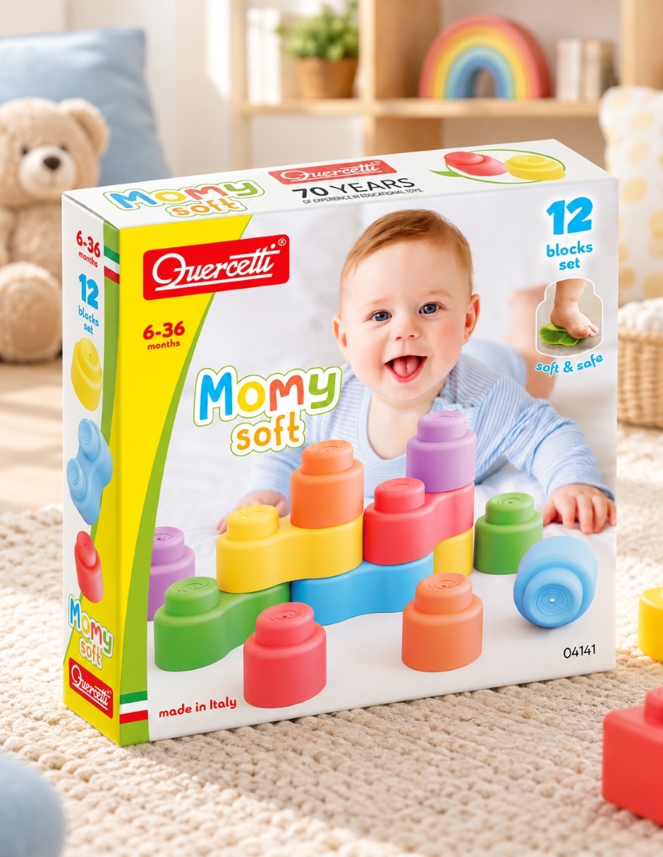 Momy Soft 12 - Set Sensorial de 12 Piezas para Bebés de 6 a 36 Meses juego Didáctico 4