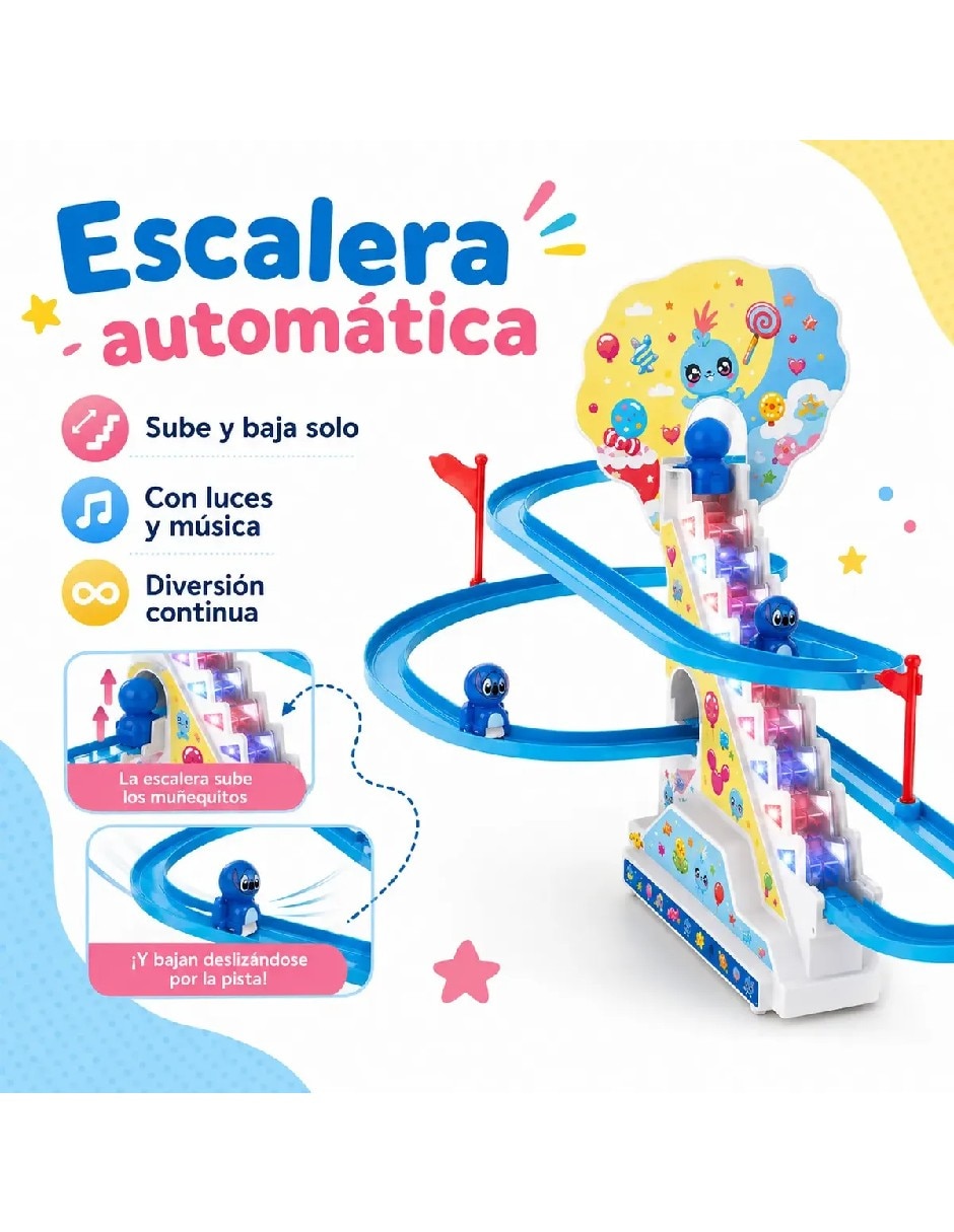 Juguete pista con tobogán de luz y sonido 3