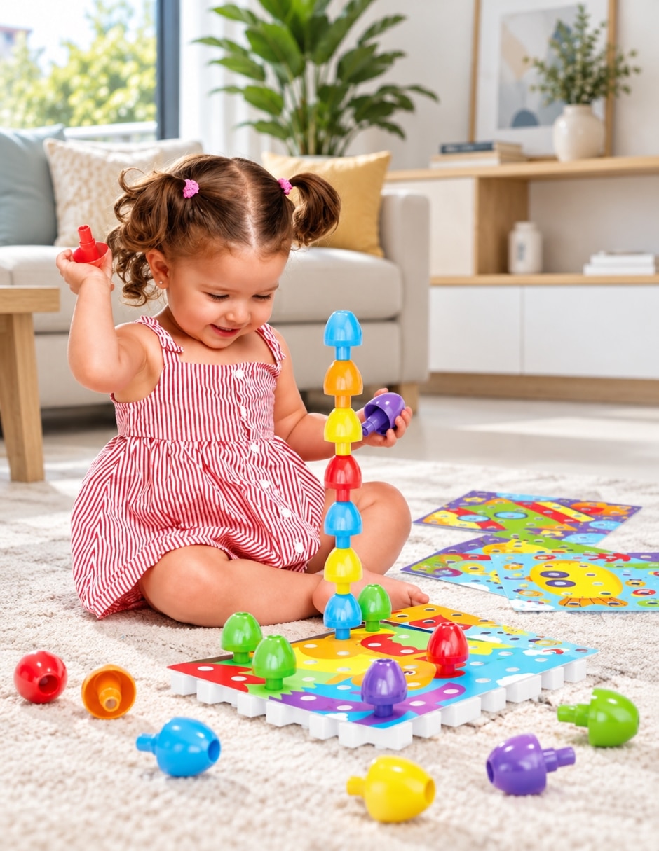 Jumbo Peggy Juguete Educativo de Construcción y Mosaicos juego didáctico 5