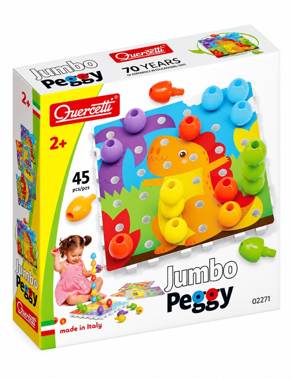 Jumbo Peggy Juguete Educativo de Construcción y Mosaicos juego didáctico 6