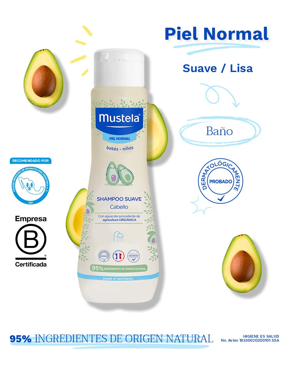 Mustela shampoo suave piel normal 200ml