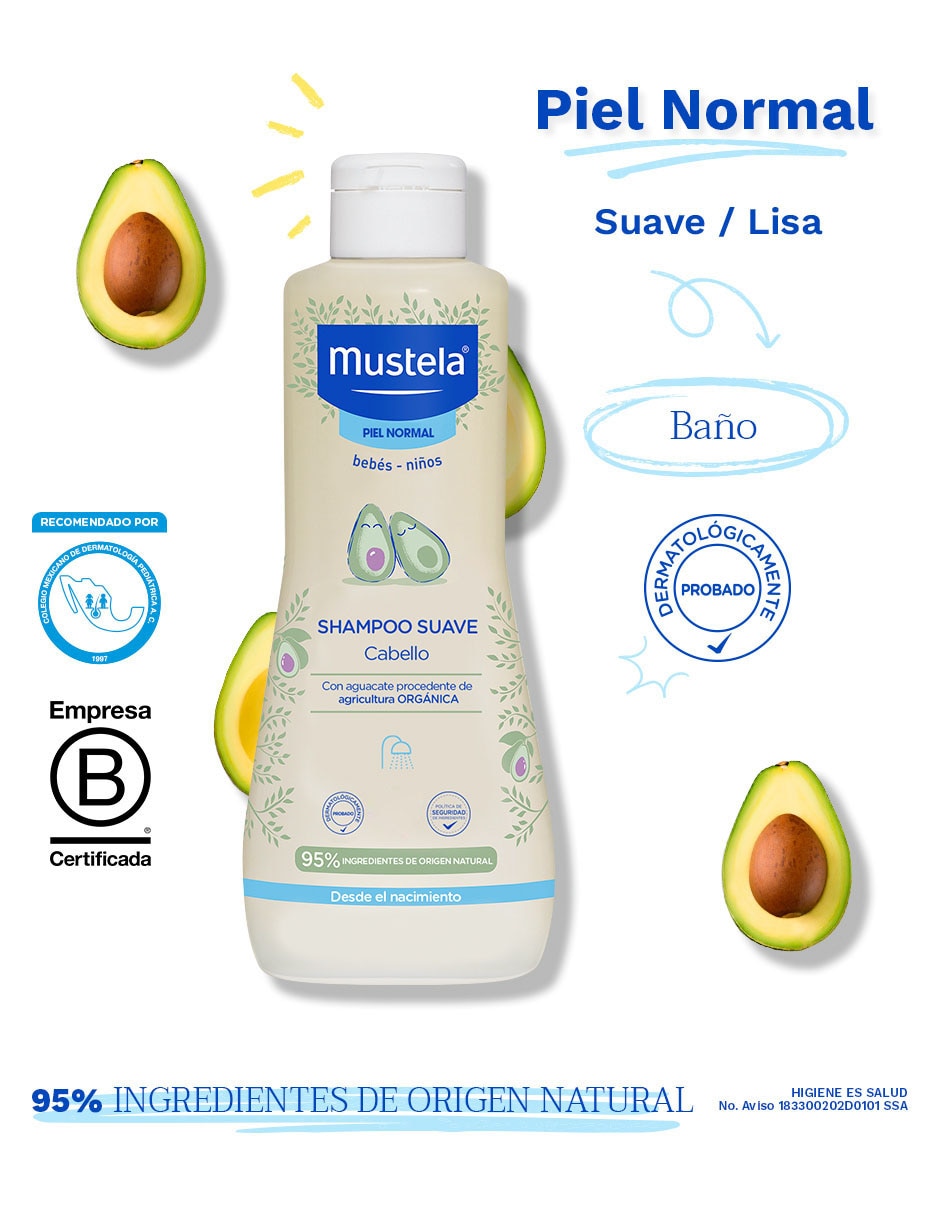 Mustela shampoo suave piel normal 500ml