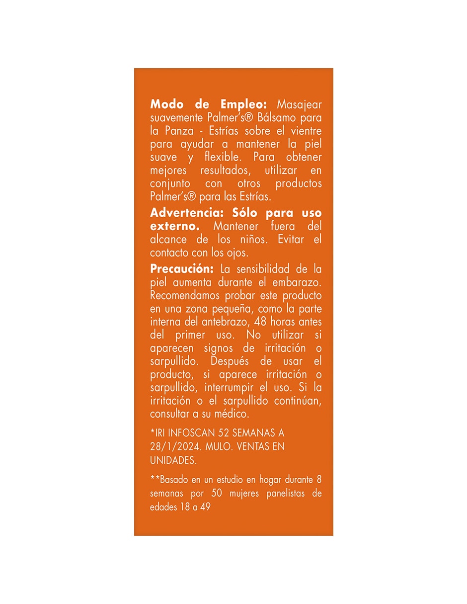 Bálsamo Palmer's aroma cacao de 125 g