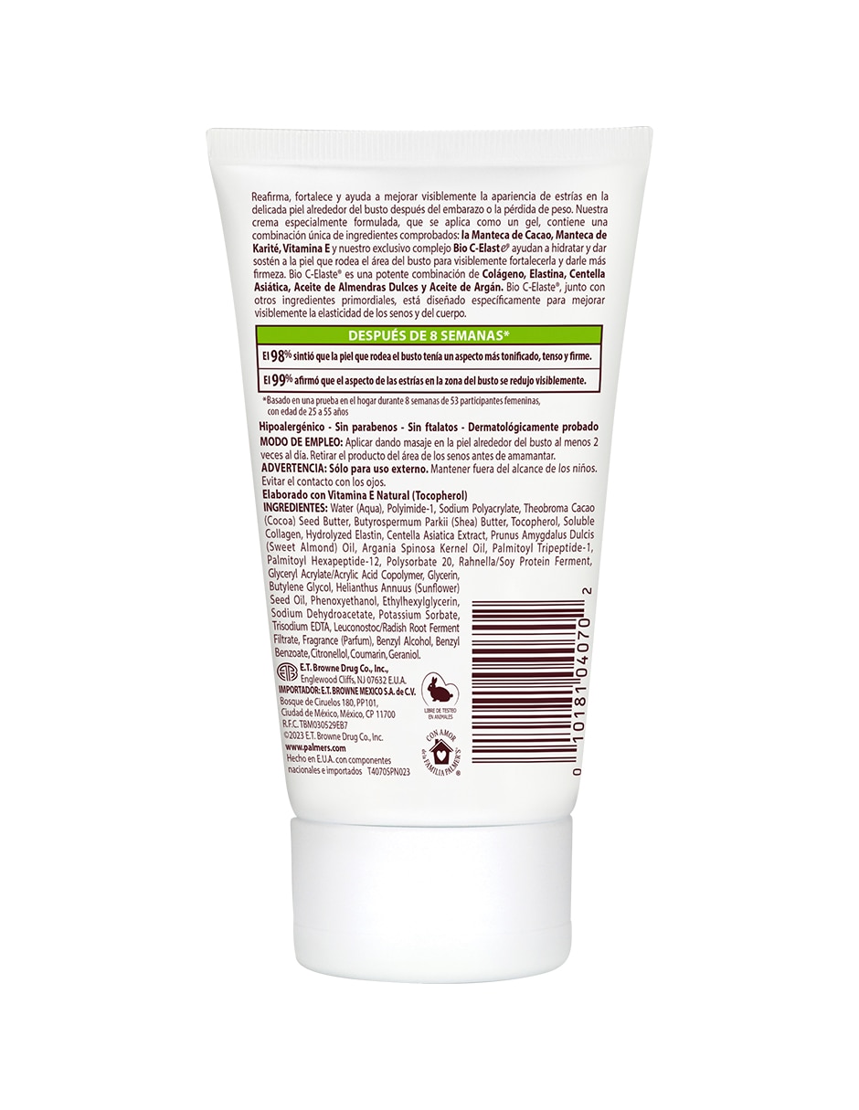 Crema para busto recomendada para reafirmar día para todo tipo piel
