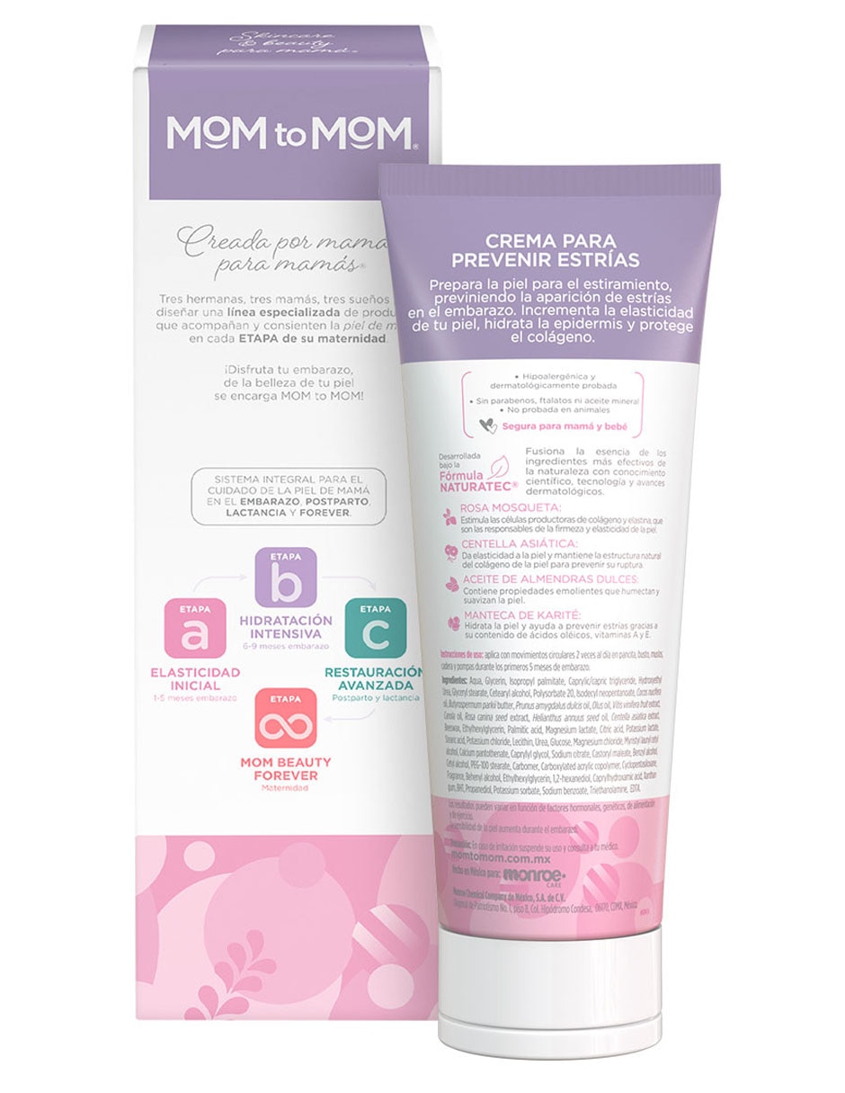 Crema para cuerpo recomendada para prevenir la aparición de estrías día y noche todo tipo piel 3