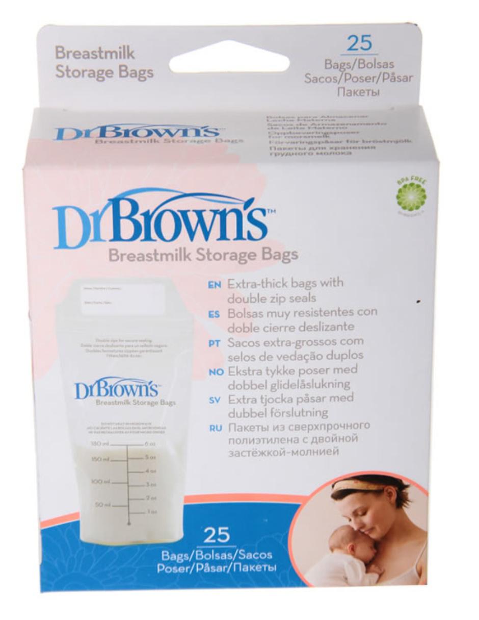 Imagen de producto Bolsa almacenadora para alimento Dr Brown'S 25 piezas